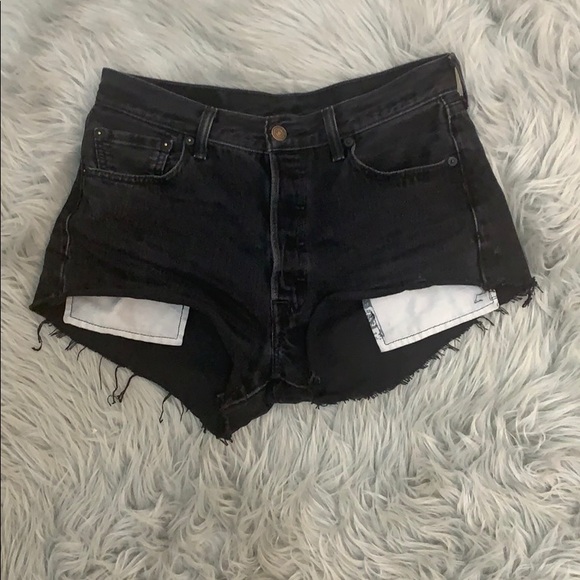 Levi's Pants - Black Levi’s vintage high waist cutoff denim short